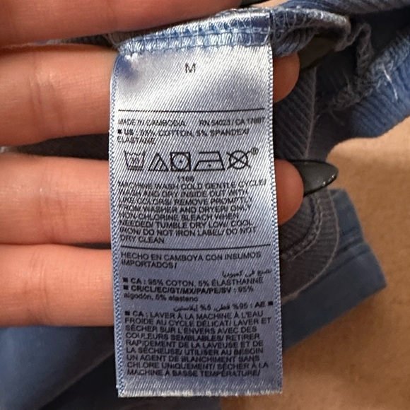 Old Navy Snug Crop Hi Neck Sapphire Sky - Picture 5 of 5